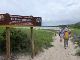 Entry to the beach.