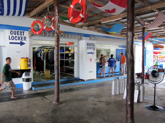Sam's Tours - drinking water, guest locker, & rental and repair center.