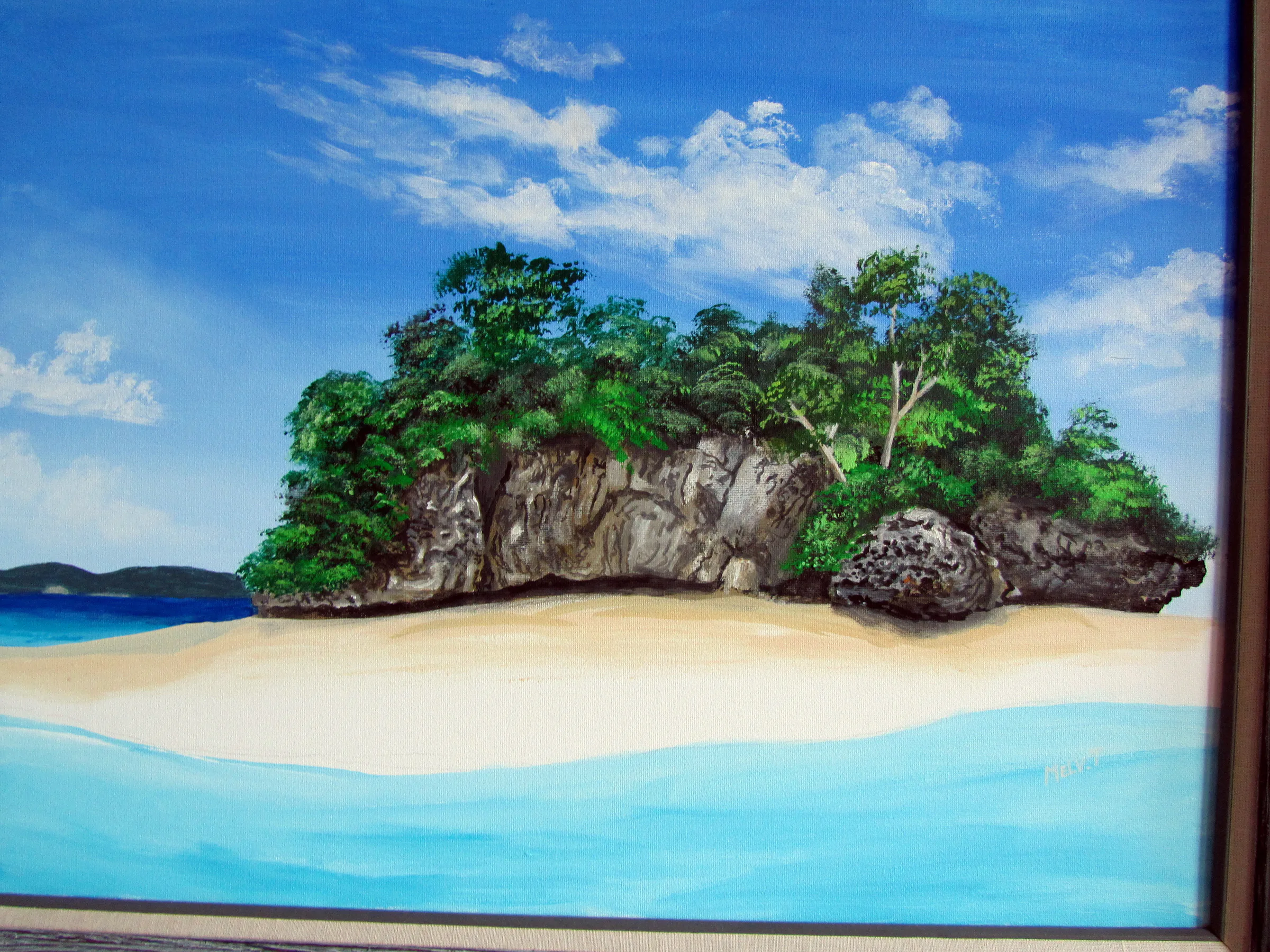 Palauan art displayed at the Judiciary Building.