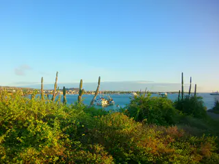 Late afternoon view of the harbor at Puerto Baquerizo Moreno, San Cristobal Island.