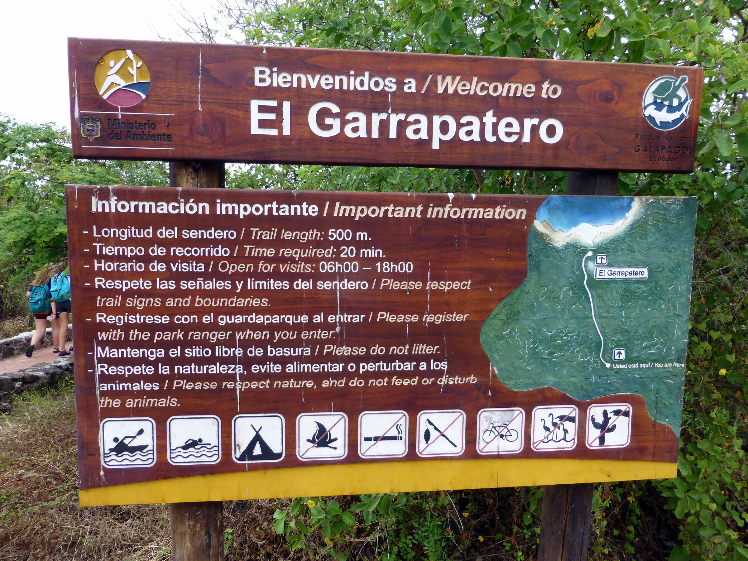 Afternoon hike to El Garrapatero Beach.
