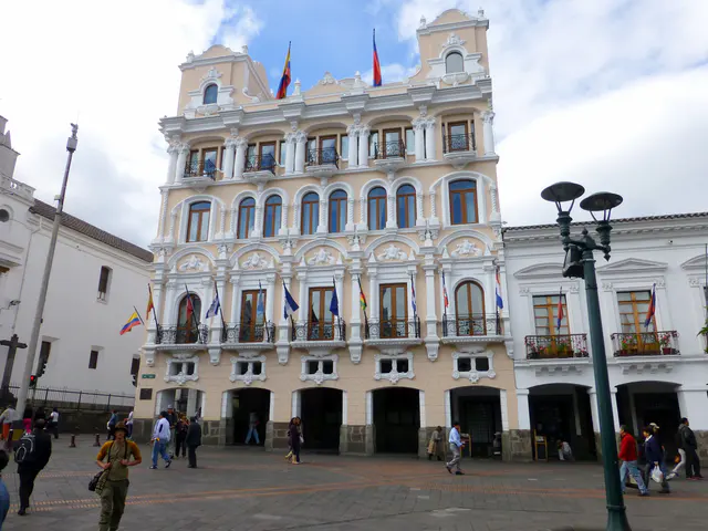 Hotel Plaza Grande is housed in a renovated colonial building on the square in old Quito.  According to the Plaza Grande Hotel's website, "Quito was declared a UNESCO "World Heritage Site" in 1978, thanks to its historic center, which is the largest and best preserved in Latin America. The colonial center of the Franciscan city of Quito is a treasure trove of baroque art and architecture, including buildings, churches, monasteries and narrow streets that reflect Ecuador's unique blend of indigenous and Spanish cultures."