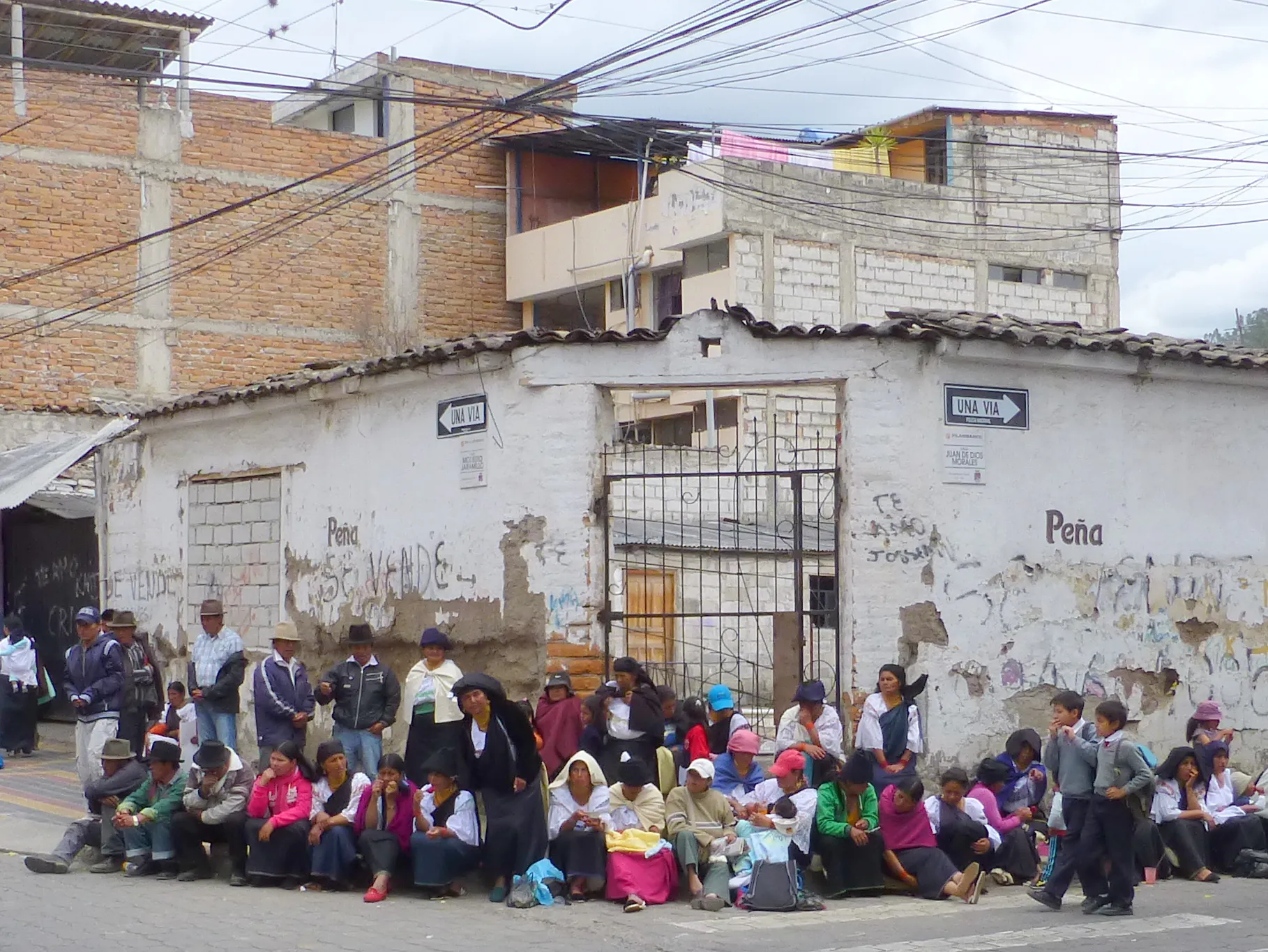 Per wikitravel.org website, "Cotacachi Village is a small town of 20.000 inhabitants some 20km north of Otavalo. The town is famous for its leather goods."