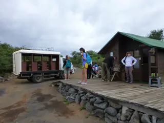 Floreana - Boarding the small Chiba to go to a family prepared dinner for us in town.