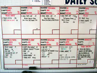 The Daily Schedule at Sam's Tours for 2011-01-23. We did not dive on January 23 because we were flying to Guam-HNL-LAX that night. Had we dove, we might risk decompression sickness.