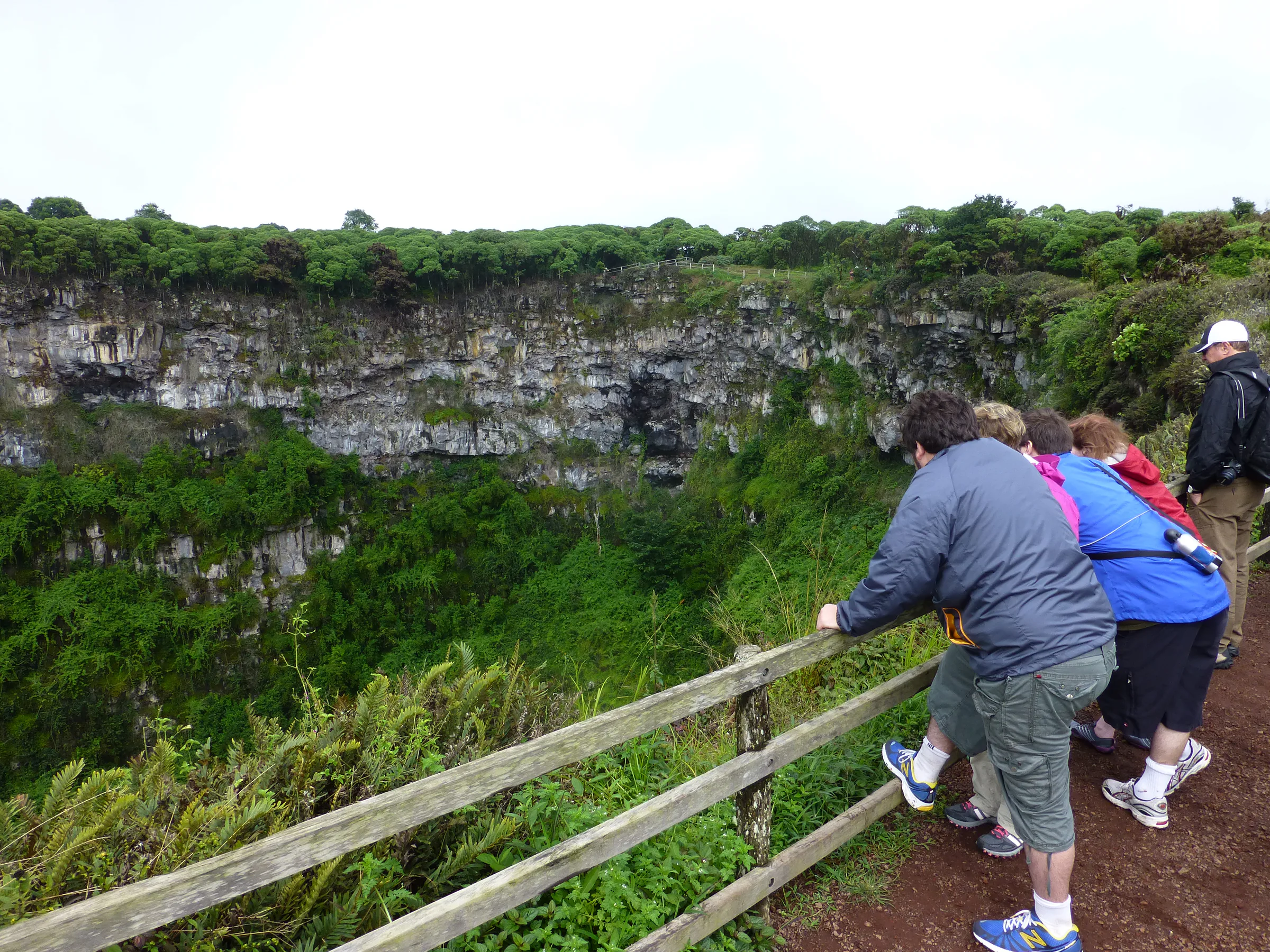 "Los Gemelos" - collapsed volcanic craters on both sides of the road.
