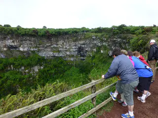 "Los Gemelos" - collapsed volcanic craters on both sides of the road.