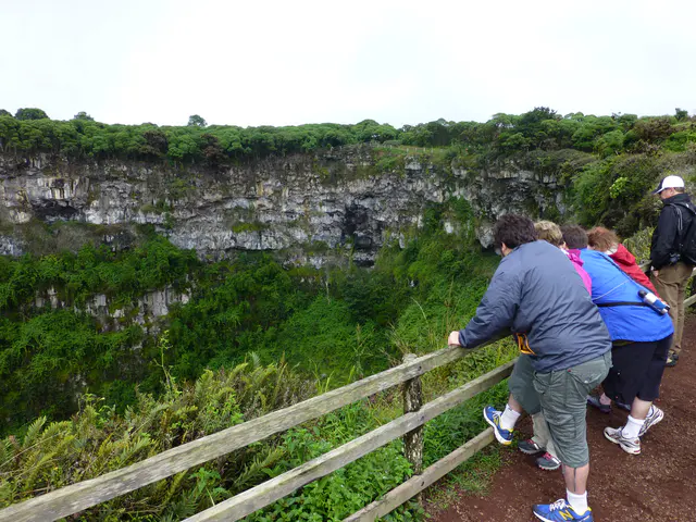 "Los Gemelos" - collapsed volcanic craters on both sides of the road.