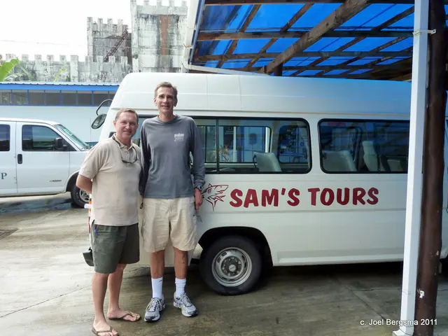 2011-01 Joel & Sam at Sam's Tours, Palau.