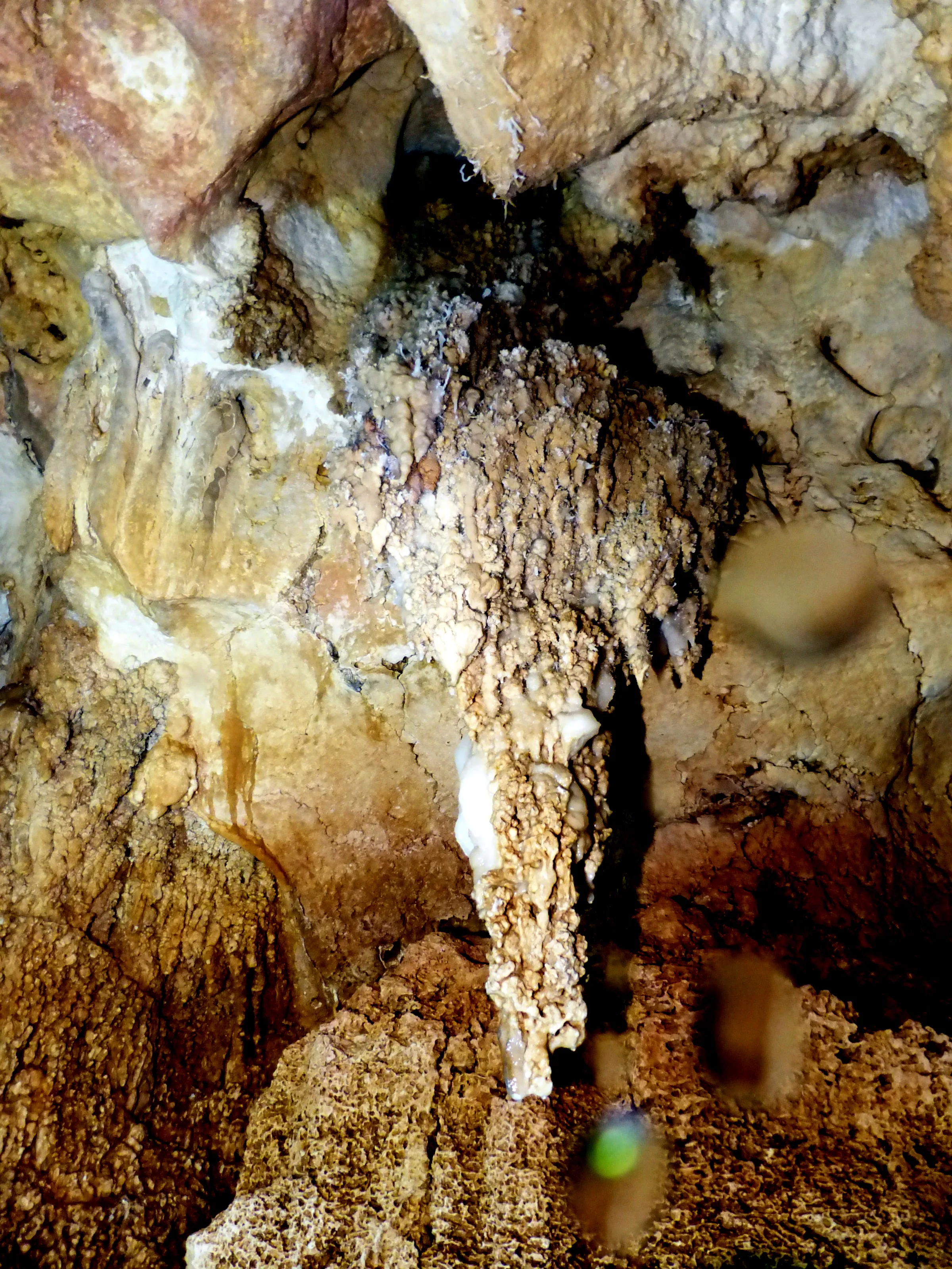Massive Stalactite in one of the four air chambers.