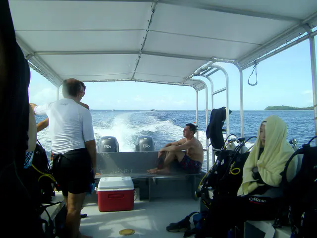 Return boat ride through the Rock Islands, Palau.