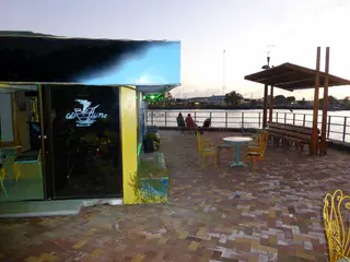We watched the sunset near a sea lion beach at the Cafe del Mar.