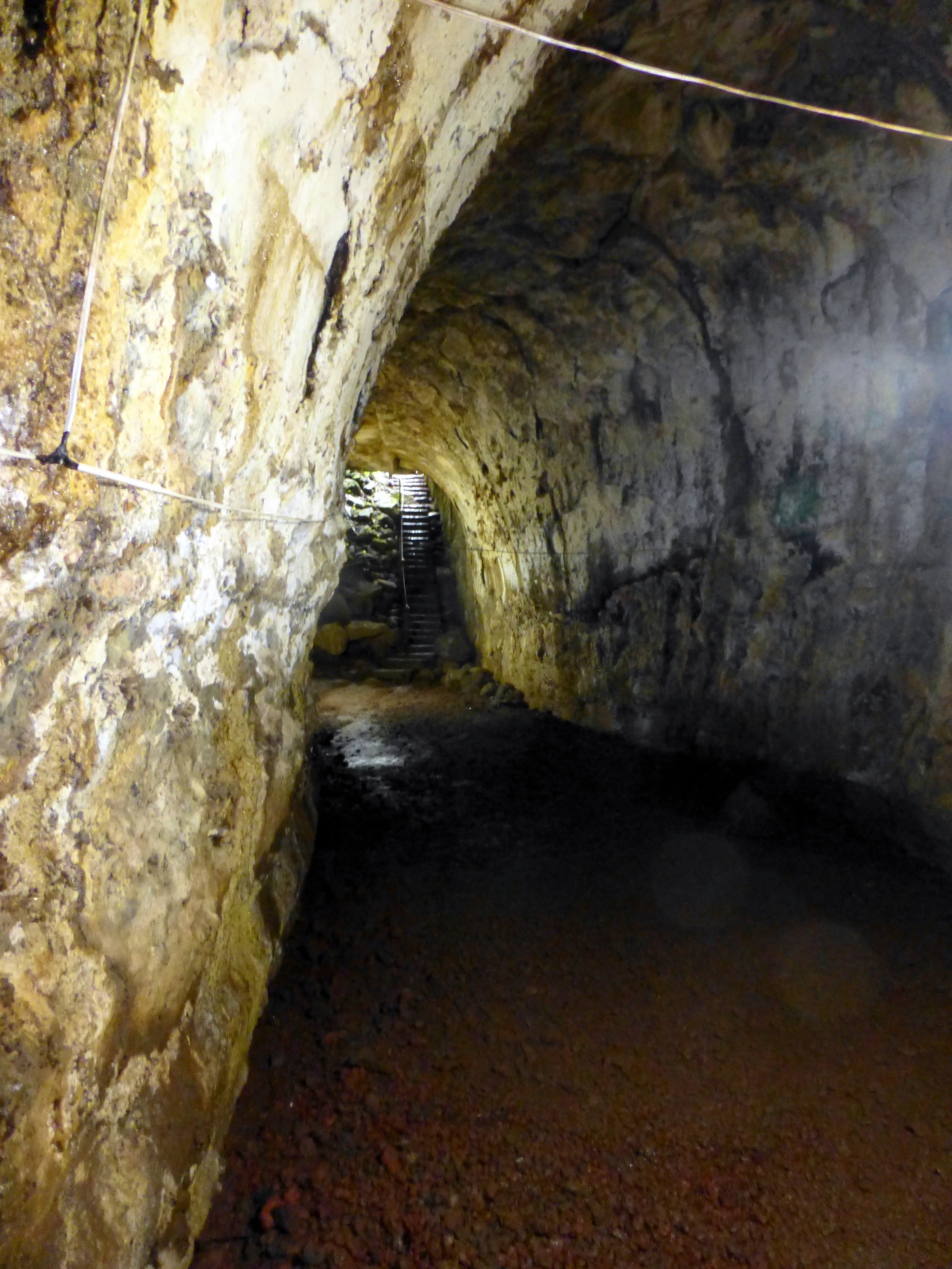 Looking back toward the entrance into the Lava Tunnel.