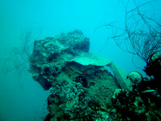 Structure on the deck of the ship.