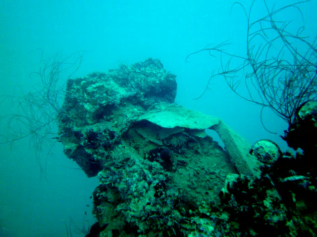 Structure on the deck of the ship.