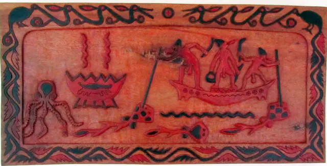 Palauan storyboard displayed at the Judiciary Building.