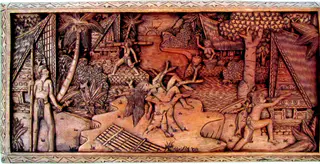 Palauan storyboard displayed at the Judiciary Building.