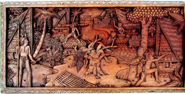 Palauan storyboard displayed at the Judiciary Building.