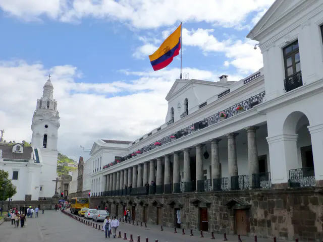 Presidential Palace in old Quito, adjoining the Plaza de la Independencia (Plaza Grande).