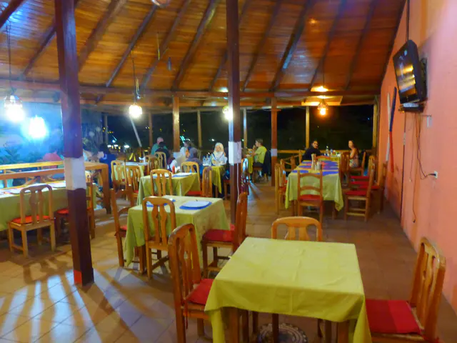 Hotel Miconia Restaurant for dinner on July 7, Puerto Baquerizo Moreno, San Cristobal Island.