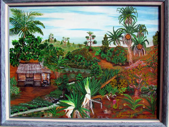 Palauan art displayed at the Judiciary Building.