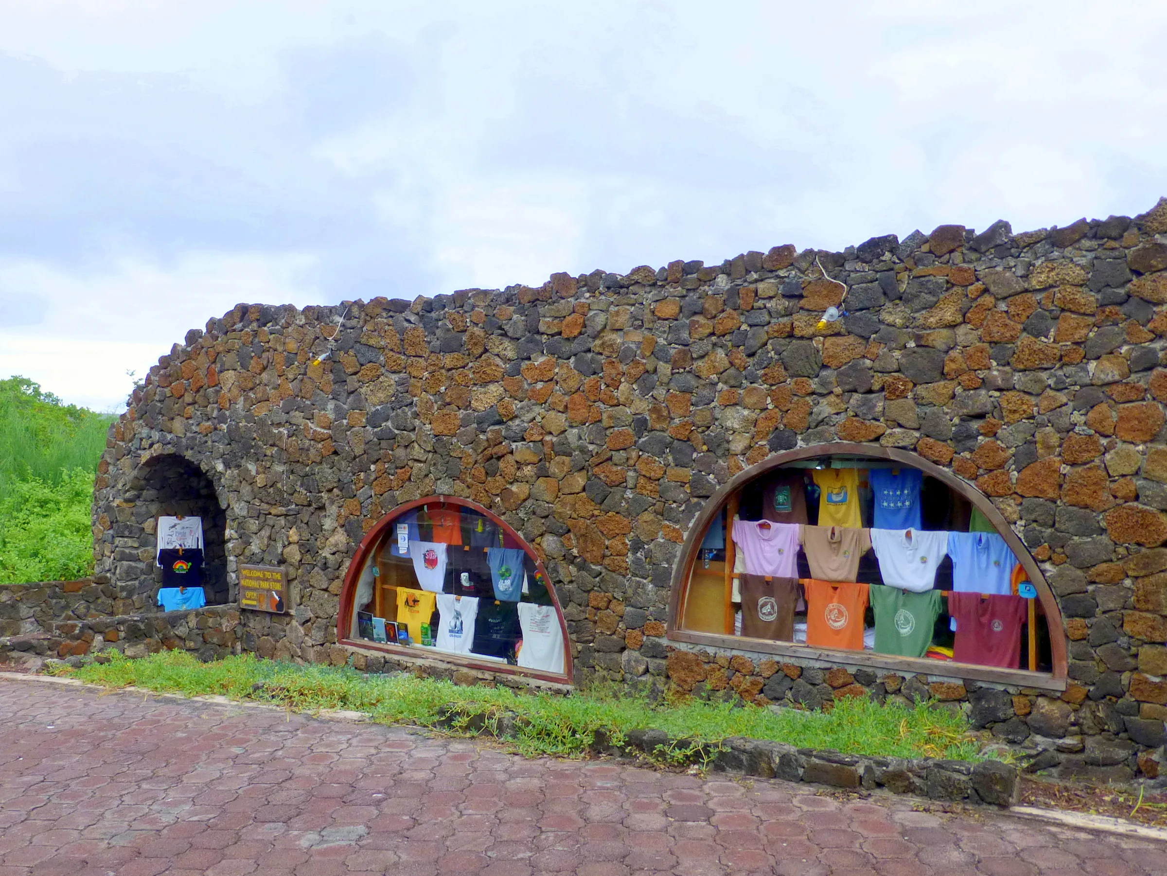 The Galapagos National Park Store along the entryway to the Charles Darwin Research Station on Santa Cruz Island.