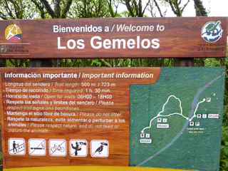 "Los Gemelos" - collapsed volcanic craters on both sides of the road.