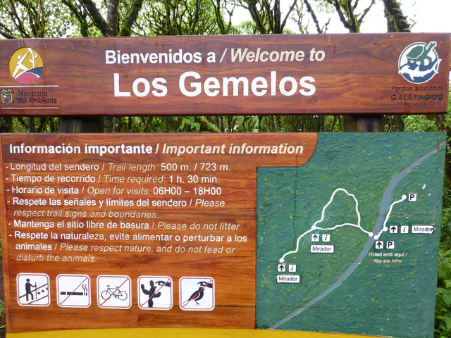 "Los Gemelos" - collapsed volcanic craters on both sides of the road.