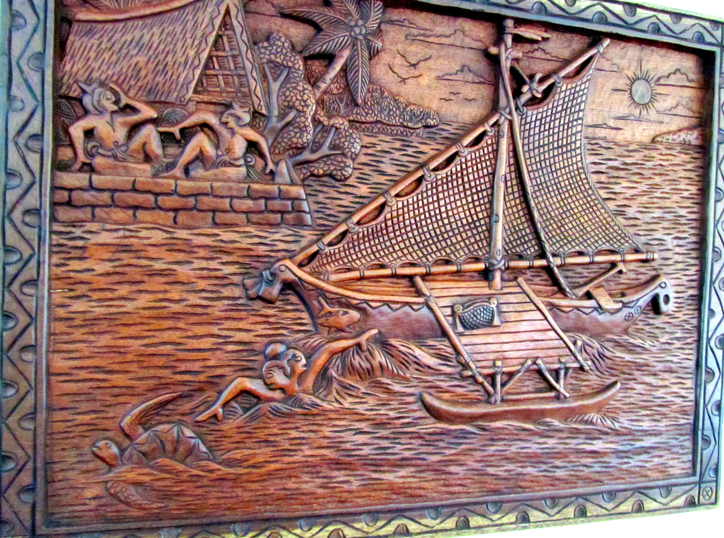 Palauan storyboard displayed at the Judiciary Building.